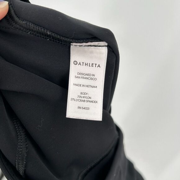 ATHLETA *Flawed* Black Stellar Trouser Stretch Ankle Zip Pants Size 6 - Picture 9 of 10